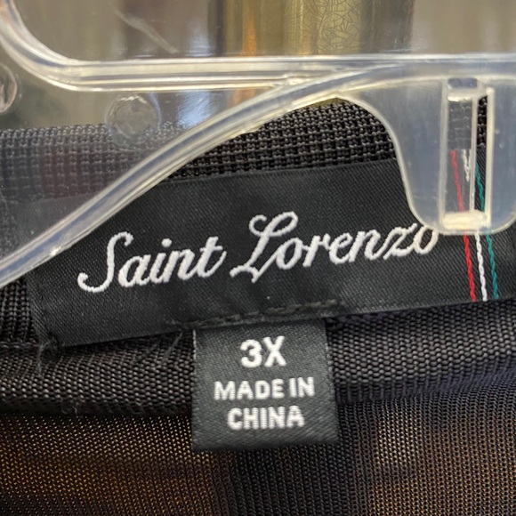 Saint Lorenzo Knit Collard Black Polo Shirt 3X - Picture 3 of 7